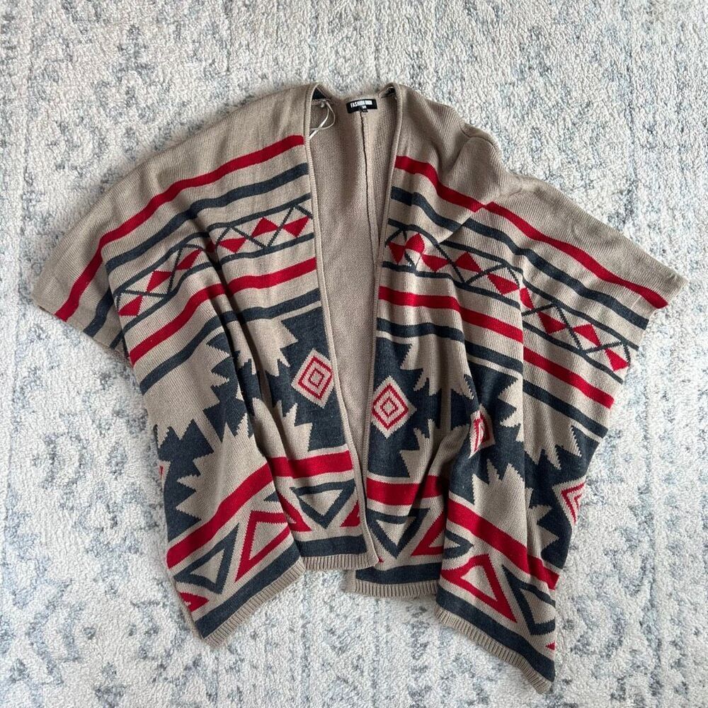 Women’s Western Poncho Sweater